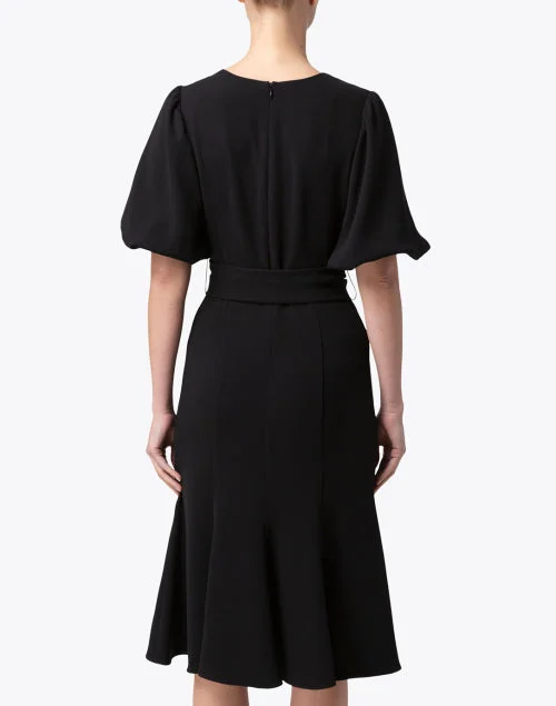 Esmeralda Black Stretch Crepe Dress