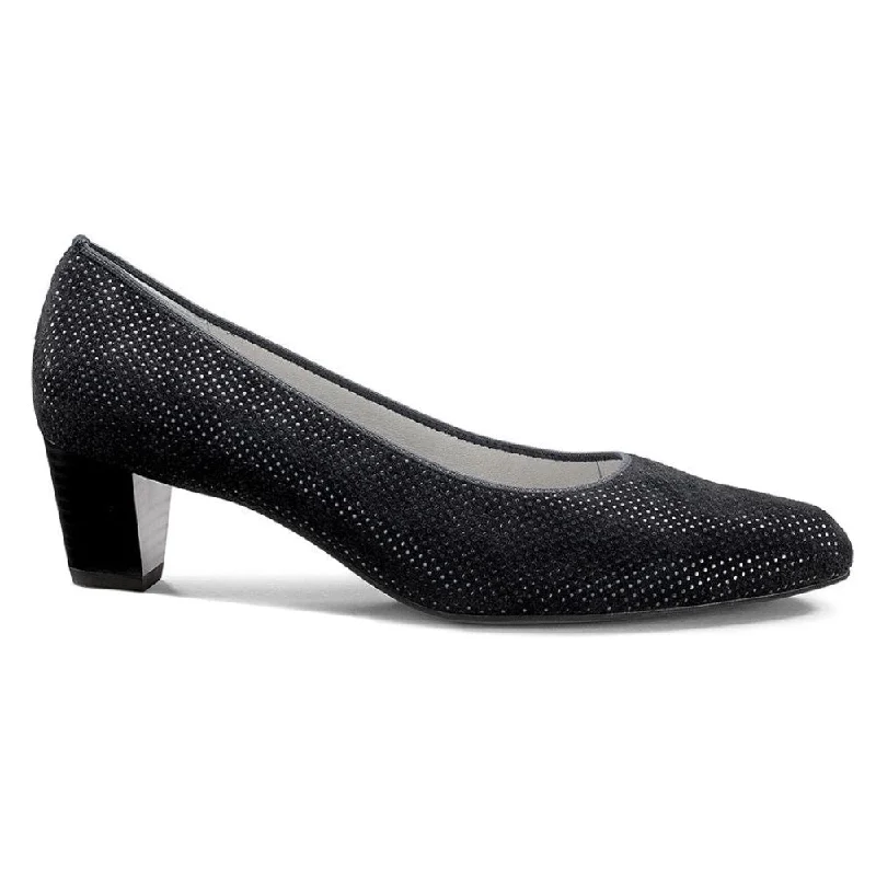 Ara Women's Kelly/Knokke Pump Mid Heel Black Puntikid